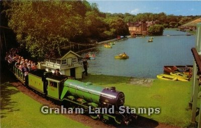 Postcard - Miniature Railway and Boating Pool, Scarborough