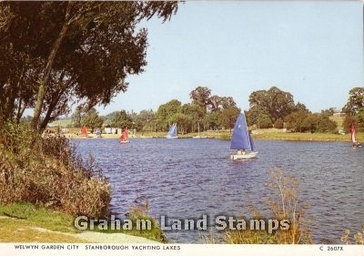 Postcard - Stanborough Yachting Lakes, Welwyn Garden City