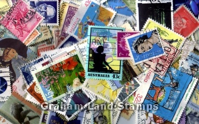 Australia - 100 Different Used Stamps - Lot 3