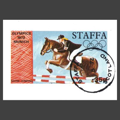 Staffa 1972 Showjumping / Olympics Sheetlet (35p, CTO)