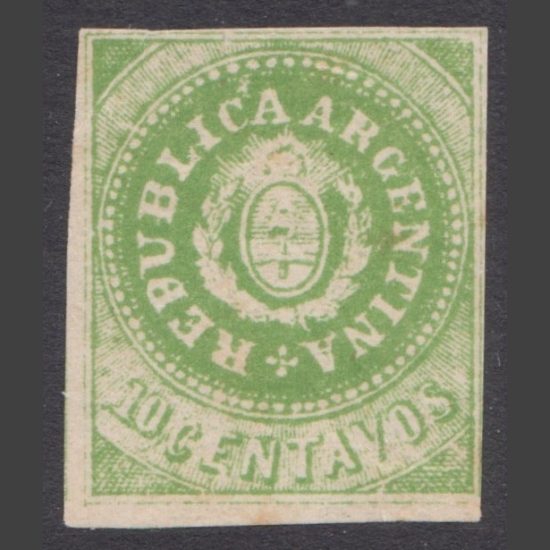 Argentina 1860s 'Small Shields' Forgery (10c)
