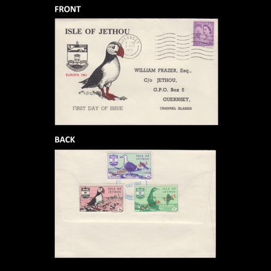 Isle of Jethou 1961 Europa Set First Day Cover (FDC) - Specific 'Isle of Jethou' Envelope