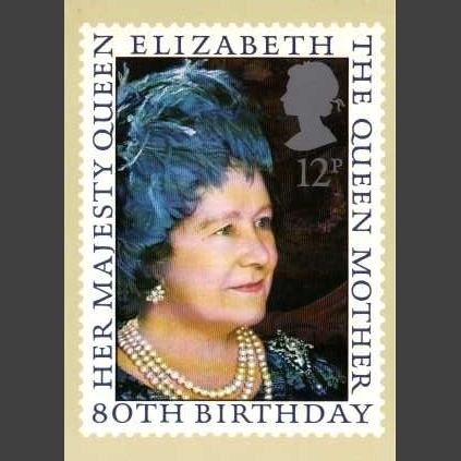 Postcard - Royal Mail PHQ 45 1980 Queen Mother's 80th Birthday (1v)