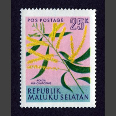 Maluku Selatan (South Moluccas) 1950s Jungle Flowers (25k - single value, U/M)