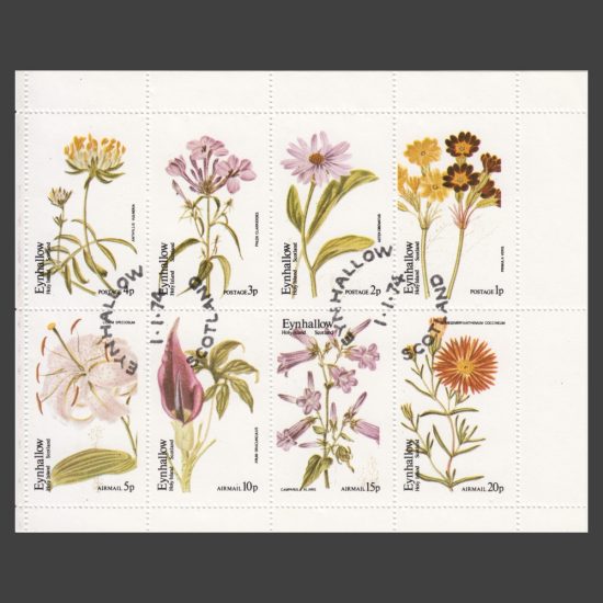 Eynhallow / Holy Island 1974 Flowers (8v, 1p to 20p, CTO)
