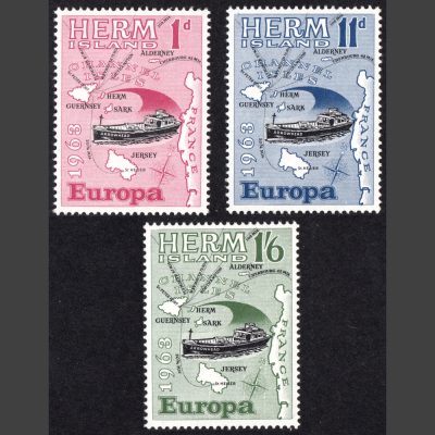 Herm Island 1963 Europa (3v, 1d to 1s6d, U/M)