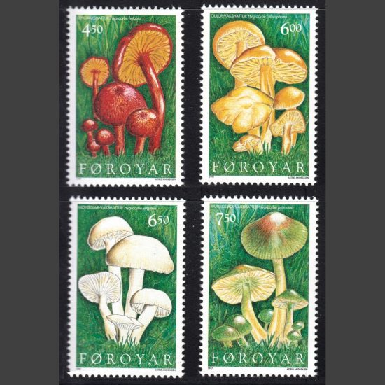 Faroe Islands 1997 Fungi (SG 323-326, U/M)