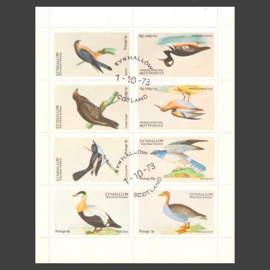 Eynhallow / Holy Island 1973 Birds (8v, 1p to 20p, CTO)