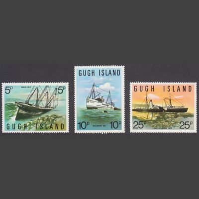 Gugh Island 1973 Cornish Shipwrecks (3v, 5p to 25p, U/M)
