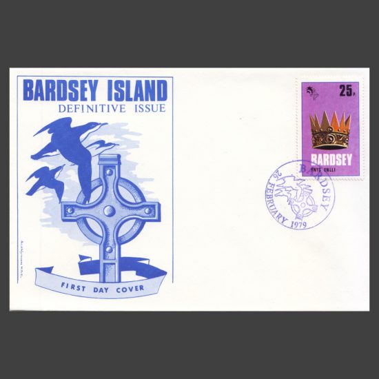 Bardsey 1979 25p Definitive on First Day Cover (FDC)