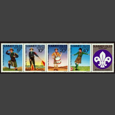 Summer Isles 1982 75th Anniversary of the Boy Scouts (4v, 5p to 40p, U/M)