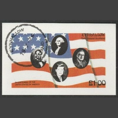 Eynhallow / Holy Island 1976 US Bicentenary Sheetlet (£1, CTO)
