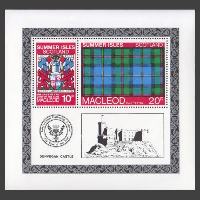 Summer Isles 1981 Clan Tartan - MacLeod Miniature Sheet (U/M)