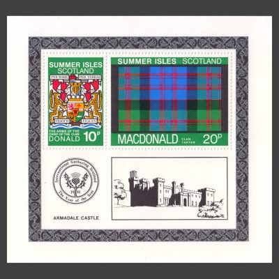 Summer Isles 1981 Clan Tartan - MacDonald Miniature Sheet (U/M)