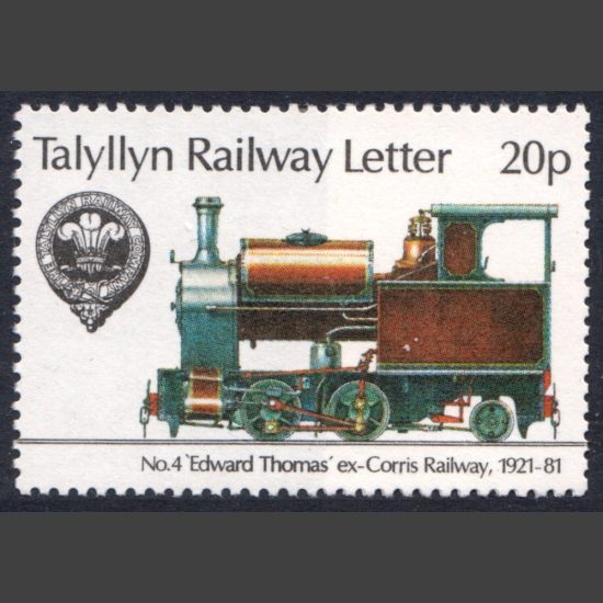 Talyllyn Railway 1981 20p No. 4 'Edward Thomas' Locomotive (U/M)