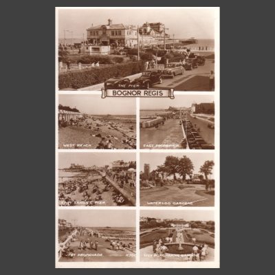 Postcard - Bognor Regis Real Photo Multiview by Valentine’s, 1950