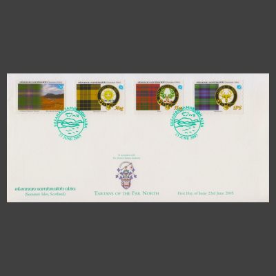 Summer Isles 2005 Tartans of the Far North First Day Cover (FDC 4v, 25sg to 1PS)