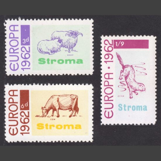 Stroma 1962 Europa (3v, 6d to 1s9d, U/M)
