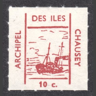 Chausey 1961 Boat Stamp (10c, U/M)
