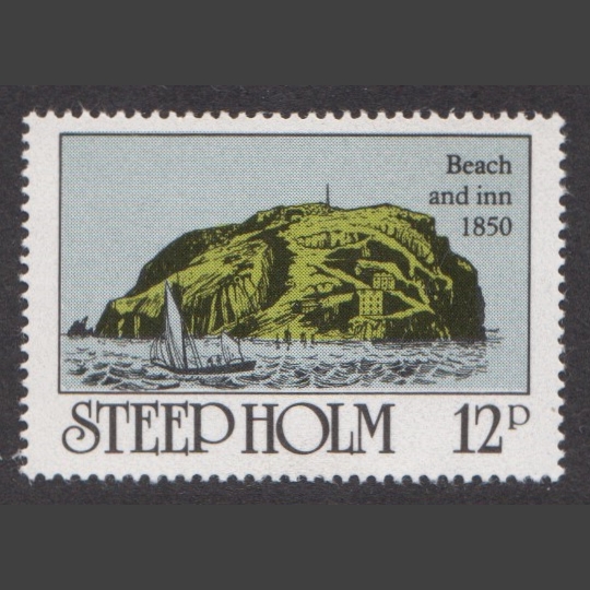 Steep Holm 1980 Landing Beach & Inn (12p - single value, U/M)
