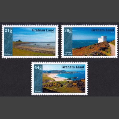 Graham Land 2019 Islands of the United Kingdom (Issue 2) (3v, 21g to 44g, U/M)