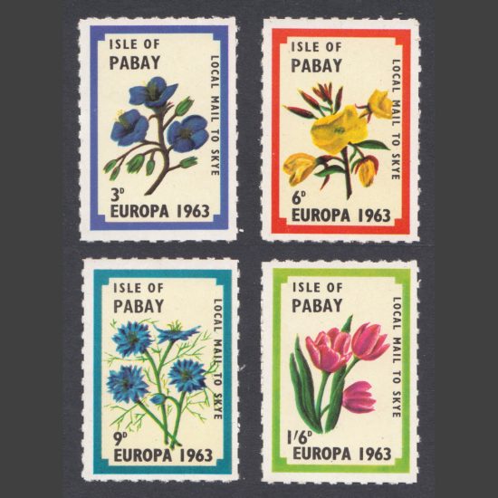 Pabay 1963 Europa (4v, 3d to 1s6d, U/M)