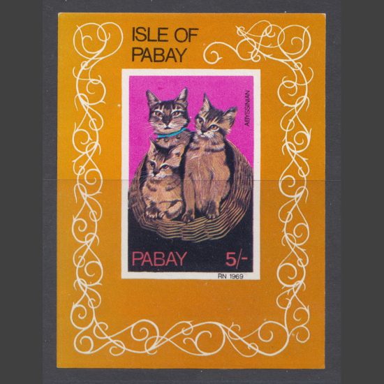 Pabay 1969 Cats Sheetlet (5s, U/M)