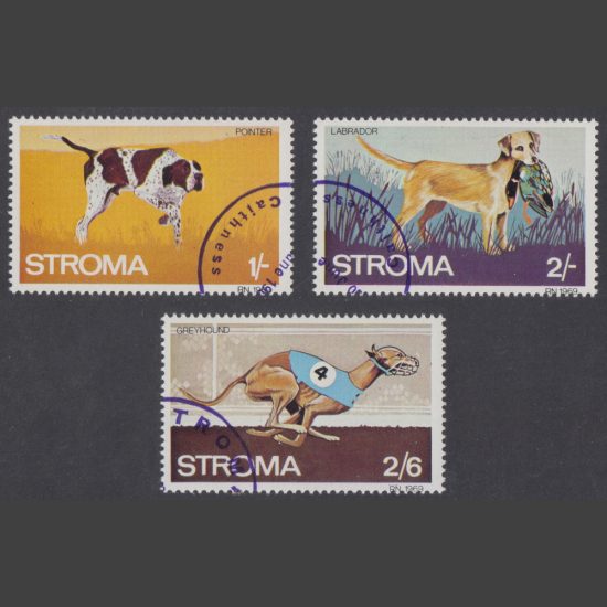 Stroma 1969 Dogs Part Set (3v, 1s to 2s6d, CTO)