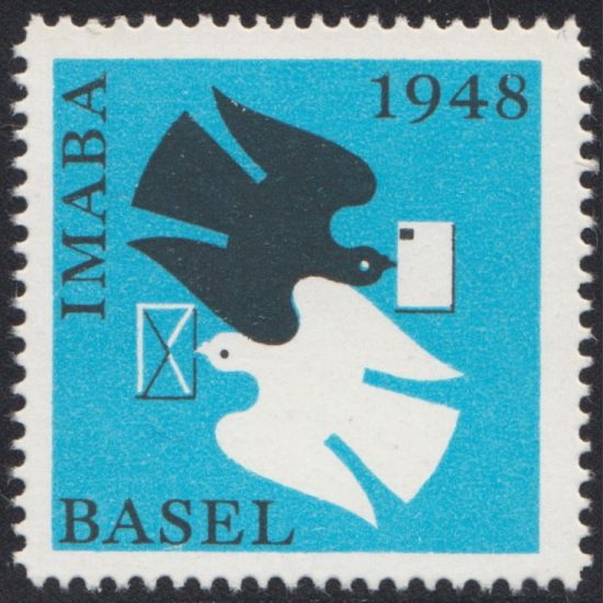 Switzerland 1948 IMABA Basel Stamp Exhibition Label (U/M)