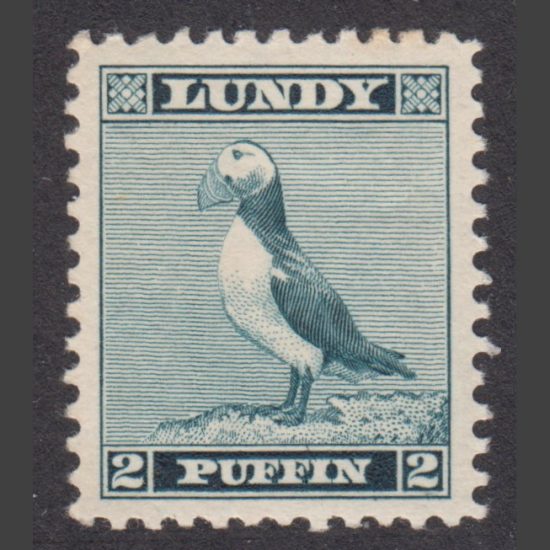 Lundy 1939 2p Standing Puffin Definitive (U/M)