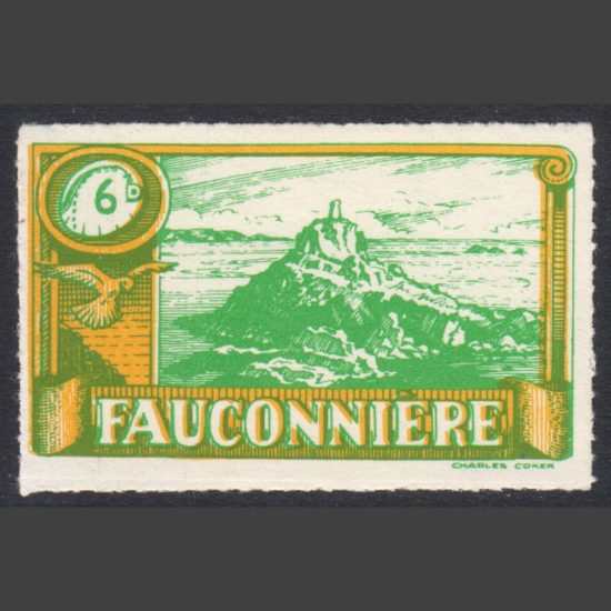 Isle of Jethou 1960 Fauconniere Stamp (6d, U/M)