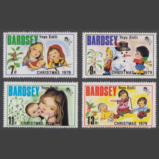 Bardsey 1979 Christmas Set (4v, 7p to 13p, U/M)