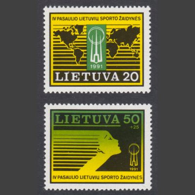 Lithuania 1991 Fourth International Lithuanians' Games (SG 491-92, U/M)