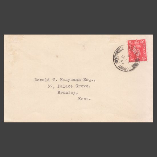 Shuna 1949 Rare "First Day of Issue" Cover with 2d Map Definitive