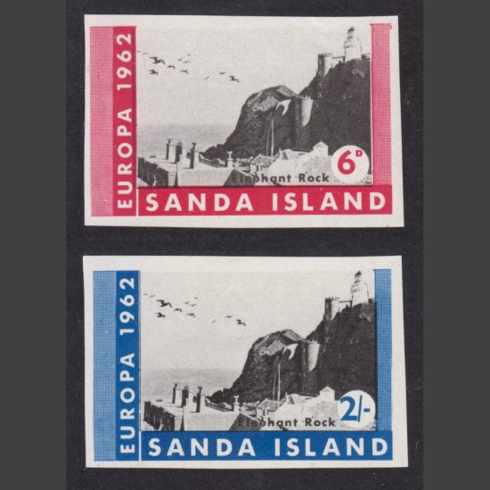 Sanda Island 1962 Europa Imperforate (2v, 6d and 2s, U/M)