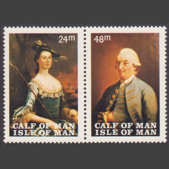 Calf of Man 1968 Manx Museum Paintings First Issue (2v, 24m and 48m, U/M)