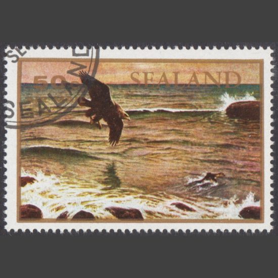 Sealand 1970 Eagle (50c – single value, CTO)