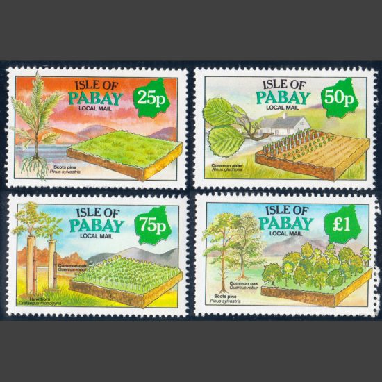 Pabay 1993 Year of the Tree (4v, 25p to £1, U/M)
