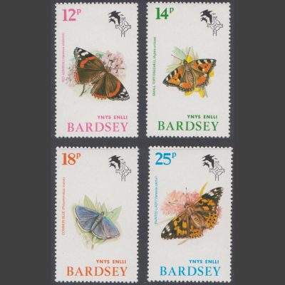 Bardsey 1981 Butterflies Set (4v, 12p to 25p, U/M)