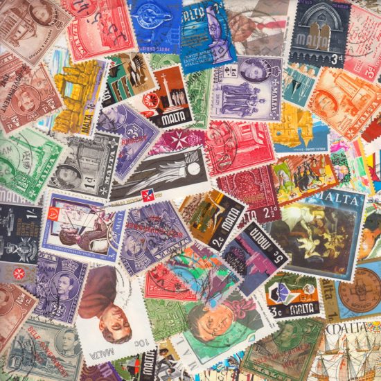 Malta - Collection of 50 Different Stamps