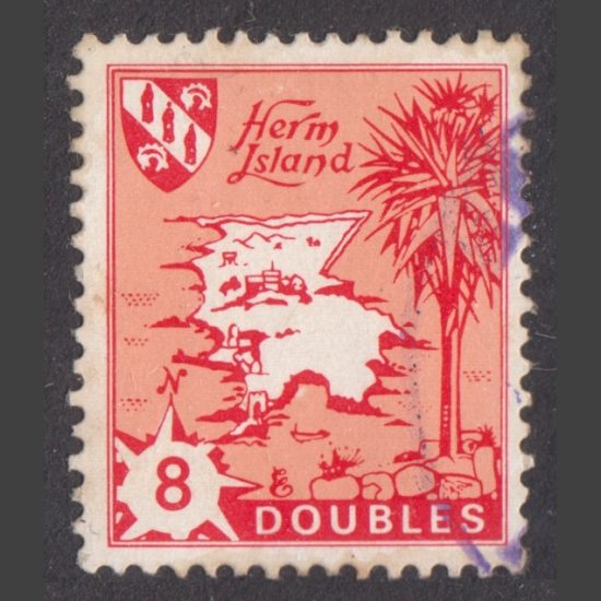 Herm Island 1968 8db Map Definitive Reissue (Used)