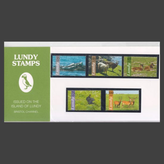 Lundy 2010 Lundy Wildlife Presentation Pack (5v, 35p to 100p, U/M)