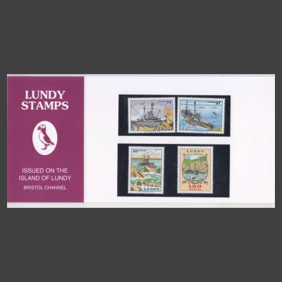 Lundy 2006 100th Anniversary of the Stranding of the Battleship HMS Montagu on Lundy Presentation Pack (4v, 36p to 150p, U/M)