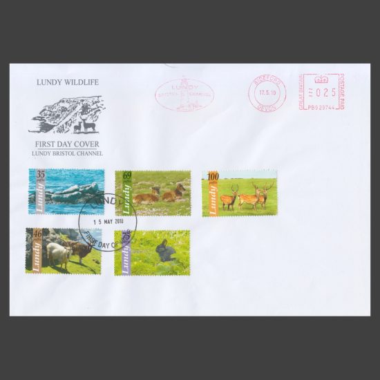 Lundy 2010 Lundy Wildlife First Day Cover (FDC)