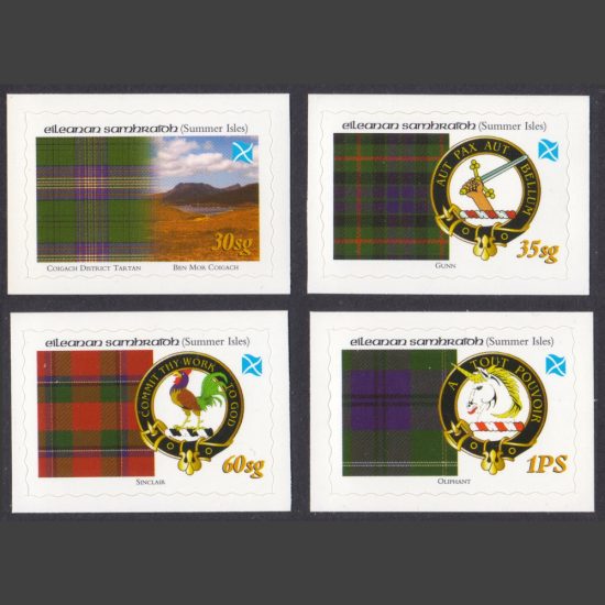Summer Isles 2010 Tartans of the Far North - Third Issue (4v, 30sg to 1PS, U/M)