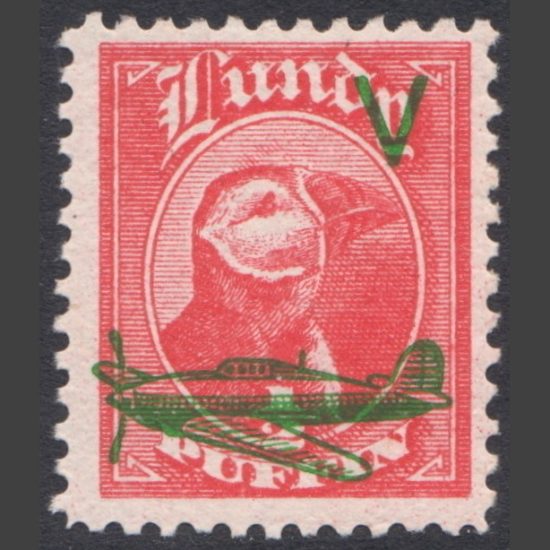 Lundy 1942 Victory Issue Overprints (½p green - single value, U/M)