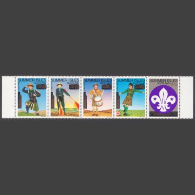 Summer Isles 2007 Centenary of Scouting Surcharged Overprints (5v, 15sg to 1PS, U/M)