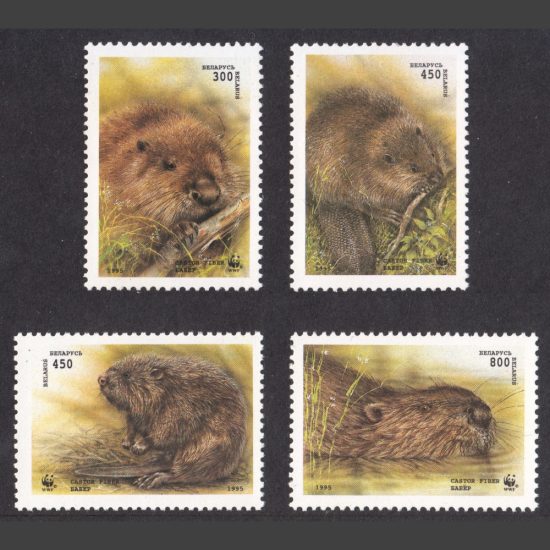 Belarus 1995 The Eurasian Beaver (SG 119-22, U/M)