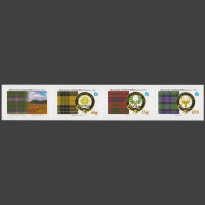 Summer Isles 2005 Tartans of the Far North – First Issue - Se-tenant Strip (4v, 25sg to 1PS, U/M)