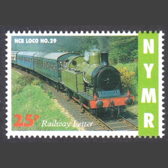 North Yorkshire Moors Railway 1993 25p Anniversary of the First NYMR Working Party (U/M)